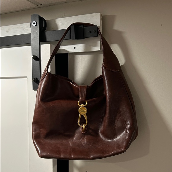 Dooney & Bourke Dark Brown Leather Shoulder Bag